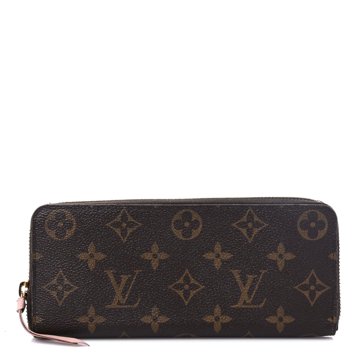 Monogram Clemence Wallet Rose Ballerine