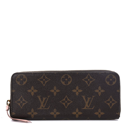 Louis Vuitton Monogram Clemence Wallet Rose Ballerine 1 of 14