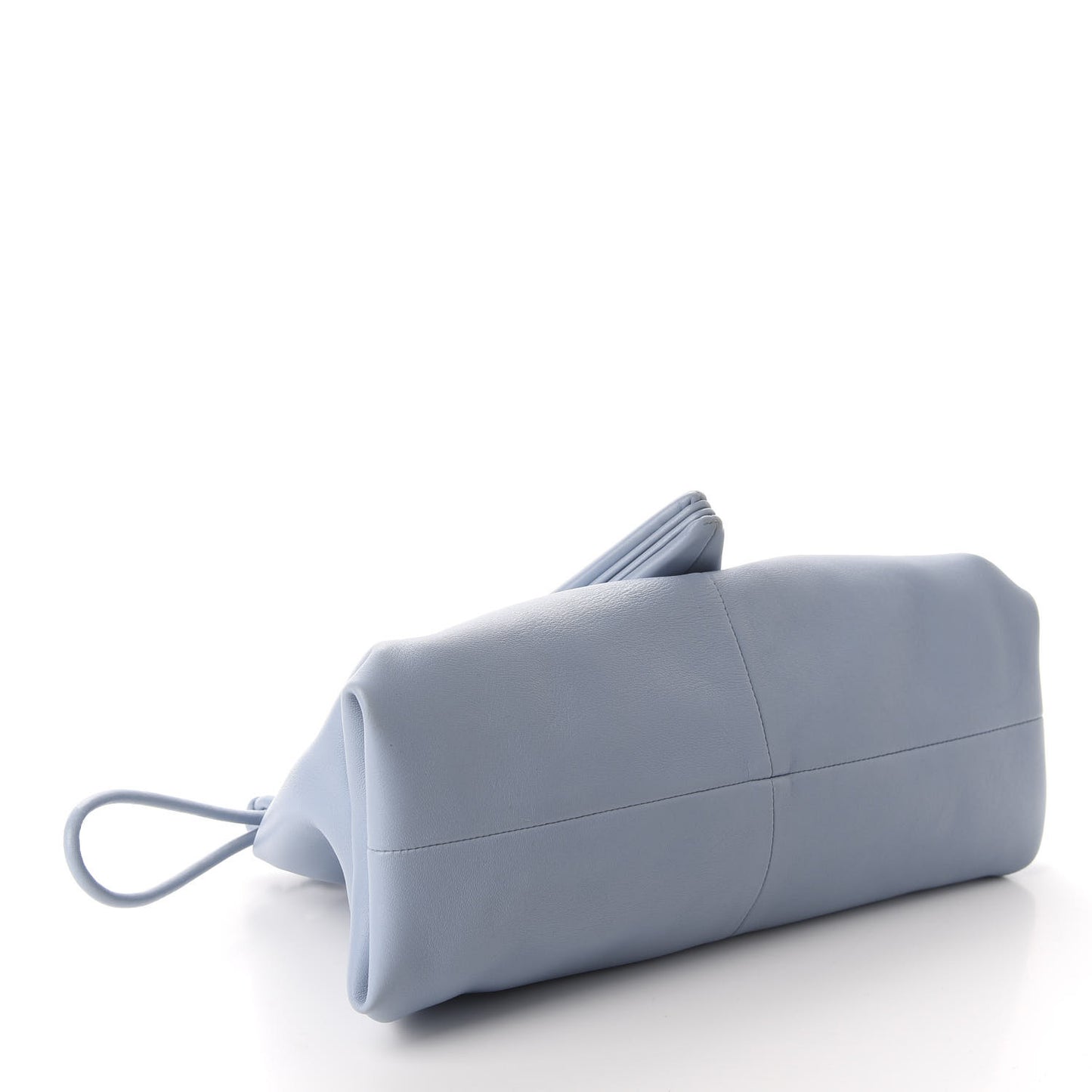 Lambskin BV Trine Clutch Ice