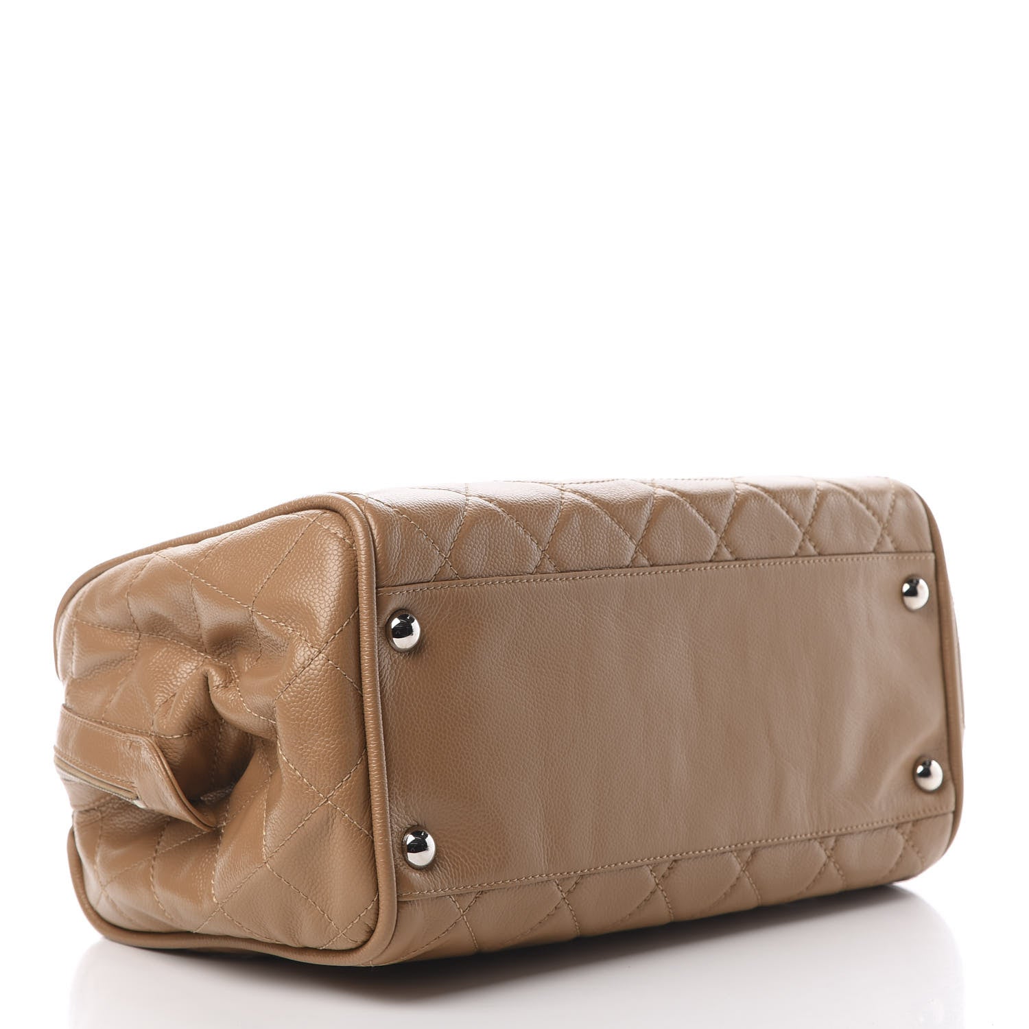 Chanel Caviar Quilted CC Timeless Bowler Dark Beige 4 of 11
