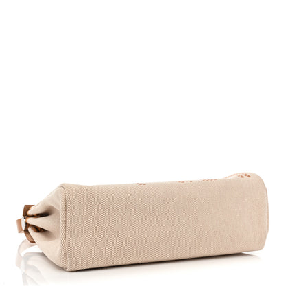Hermes Vache Hunter Toile H Brides de Gala Herbag Zip Retourne 31 PM Natural 5 of 8
