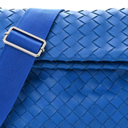 Bottega Veneta Nappa Intrecciato Small Fold Crossbody Messenger Cobalt 6 of 9