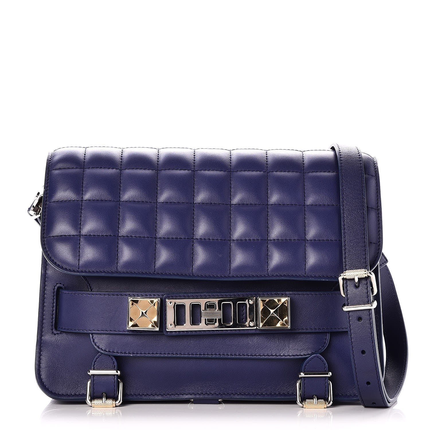 Proenza Schouler Lambskin Quilted PS11 Classic Shoulder Bag Purple 1 of 7