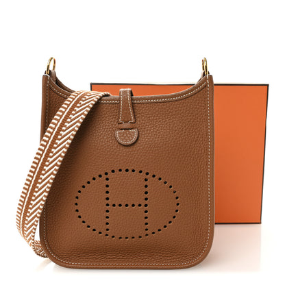 Hermes Taurillon Maurice Amazone Evelyne TPM Gold White 11 of 11