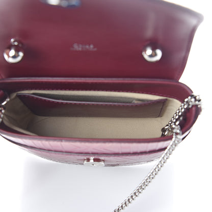 Chloe Calfskin Embossed Small Aby Lock Brown Purple 5 of 8