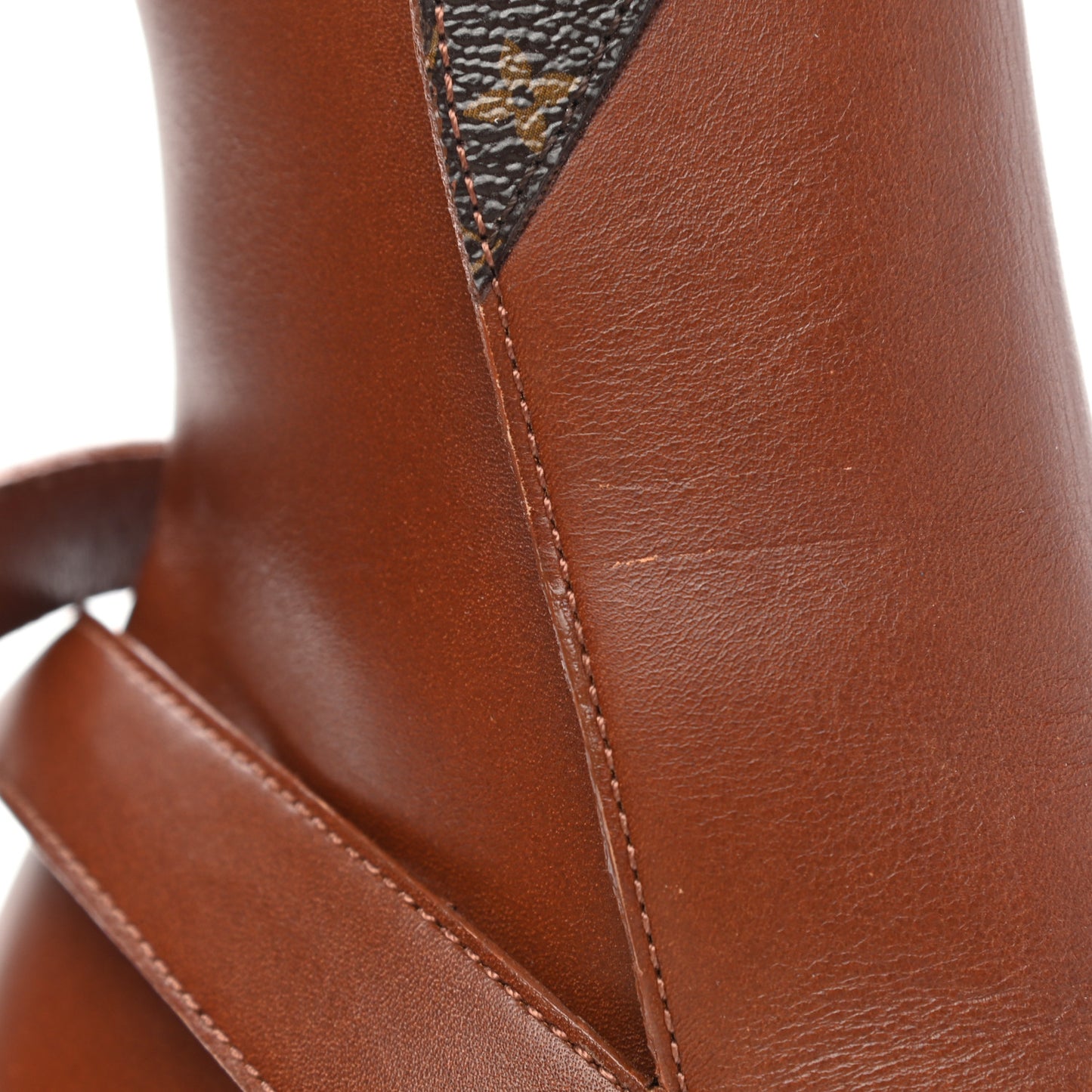 Calfskin Monogram Star Trail Ankle Boots 35 Cognac