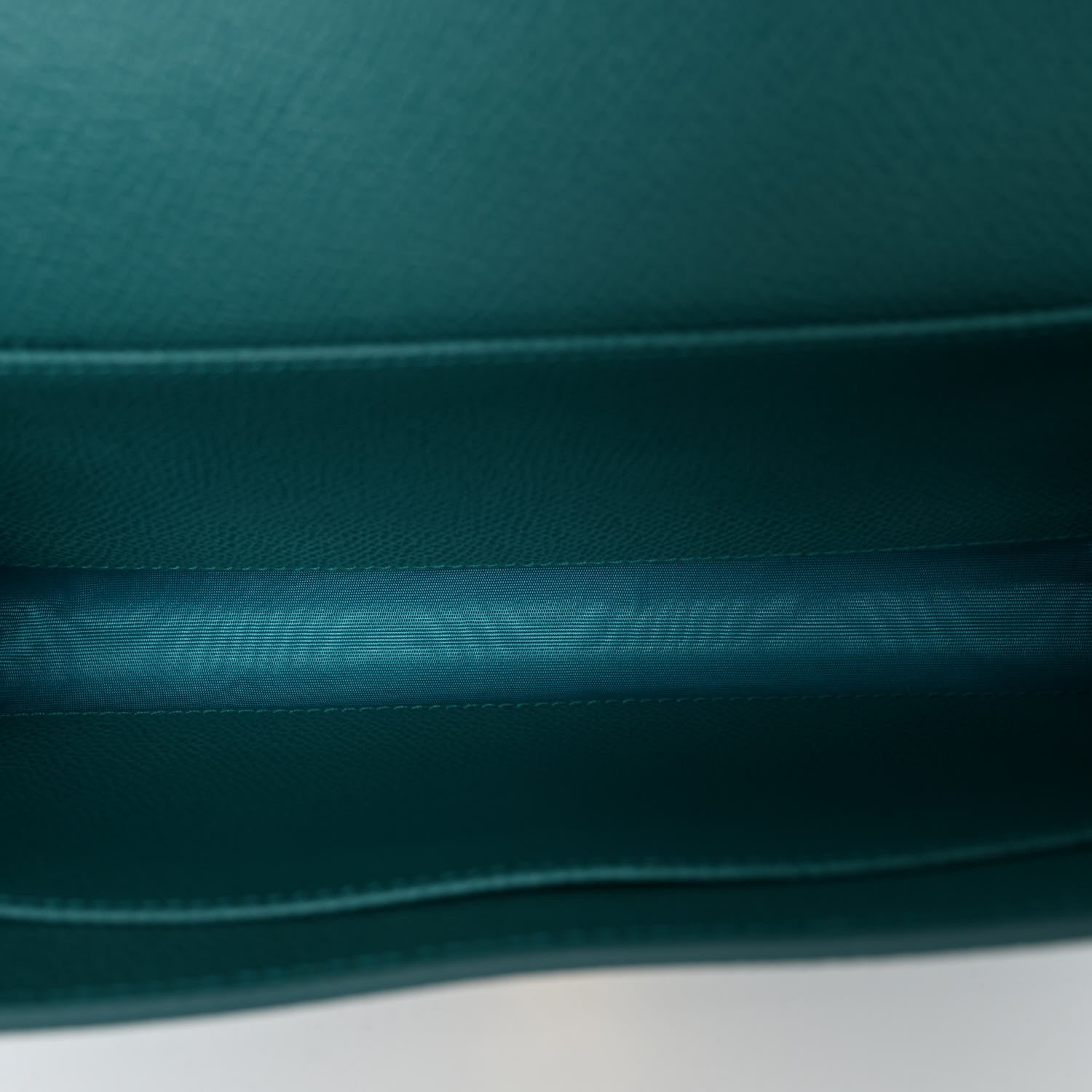 Salvatore Ferragamo Hammered Calfskin Gancio Shoulder Bag Jade Vine 5 of 9