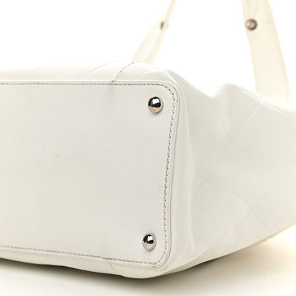 Chanel Calfskin CC Chevron All Day Long Tote White 13 of 13
