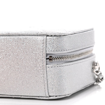 Chanel Metallic Caviar Quilted Camera Bag Silver 6 of 8