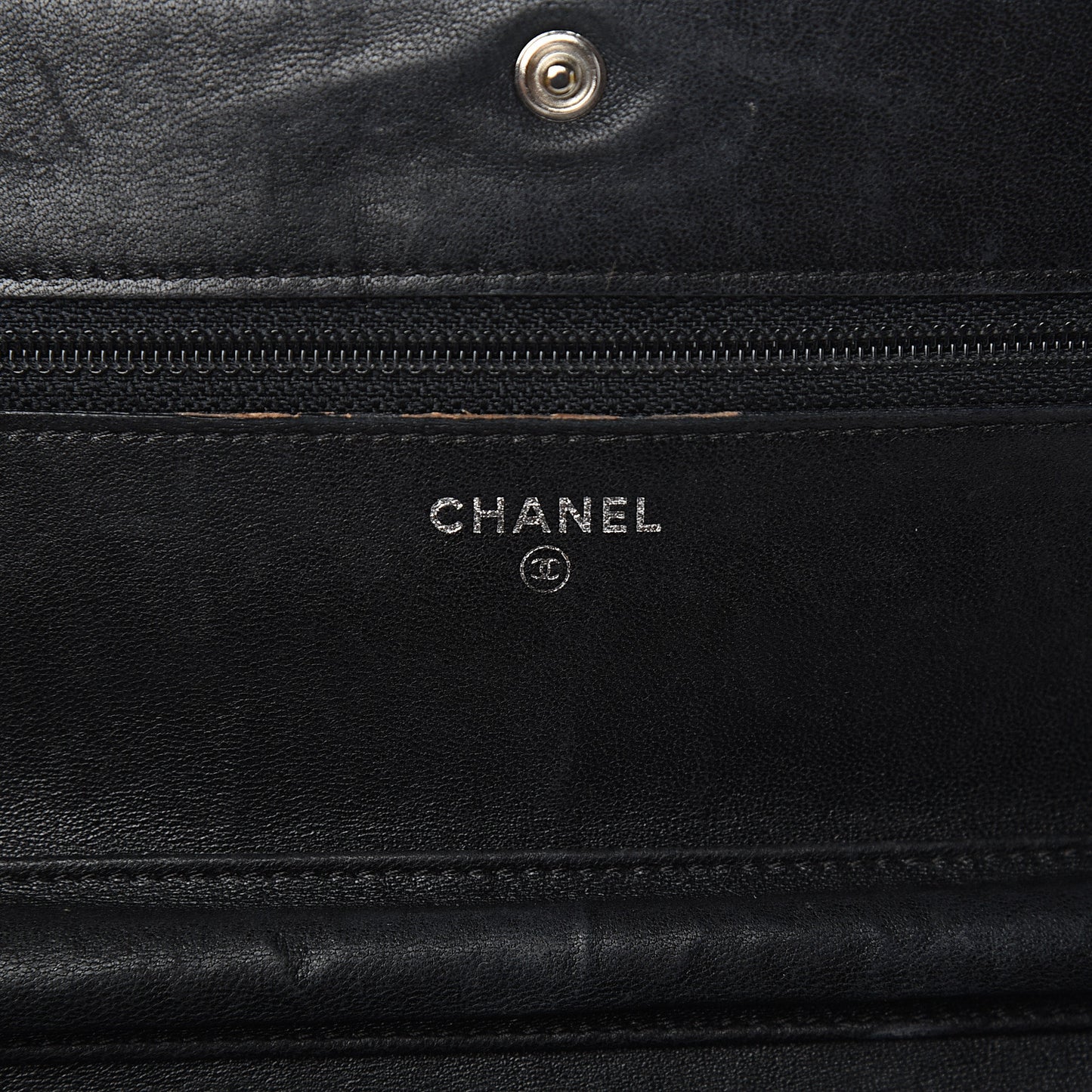 Lambskin Reissue Wallet On Chain WOC Black