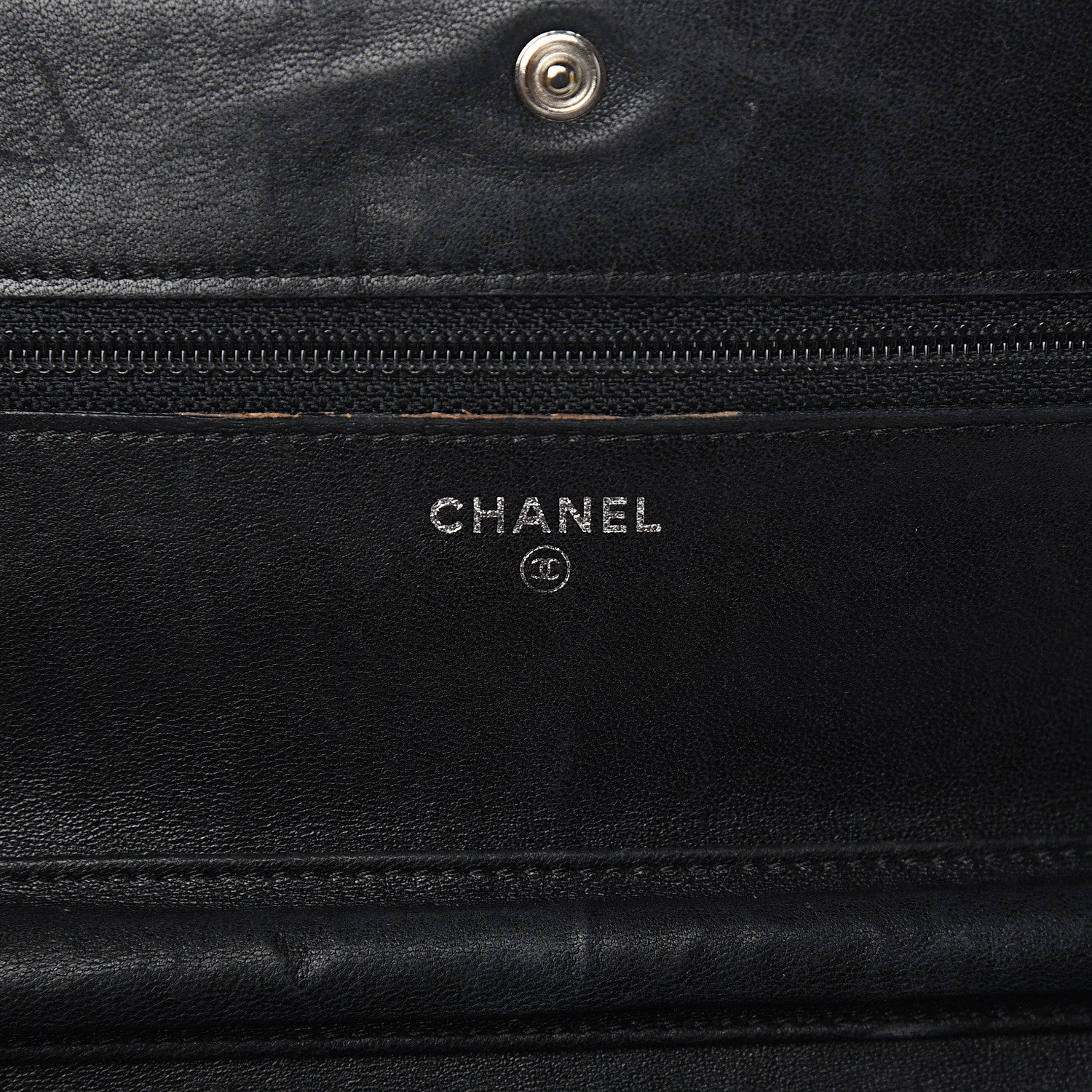 Chanel Lambskin Reissue Wallet On Chain WOC Black 5 of 13