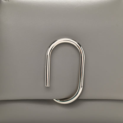 3.1 Phillip Lim Smooth Calfskin Mini Alix Top Handle Satchel Cement 8 of 8