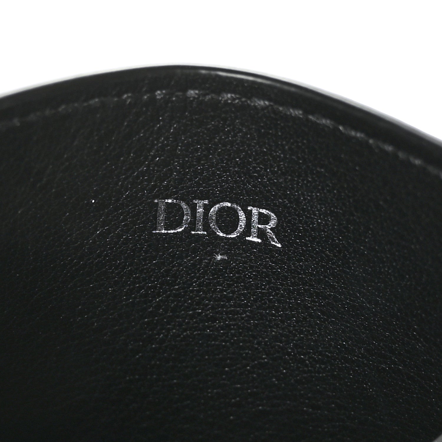 Christian Dior HOMME Grained Calfskin CD Icon Card Holder Black 6 of 9