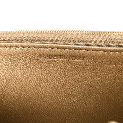 Chanel Metallic Goatskin Quilted Chanel 19 Wallet On Chain WOC Gold 7 of 14