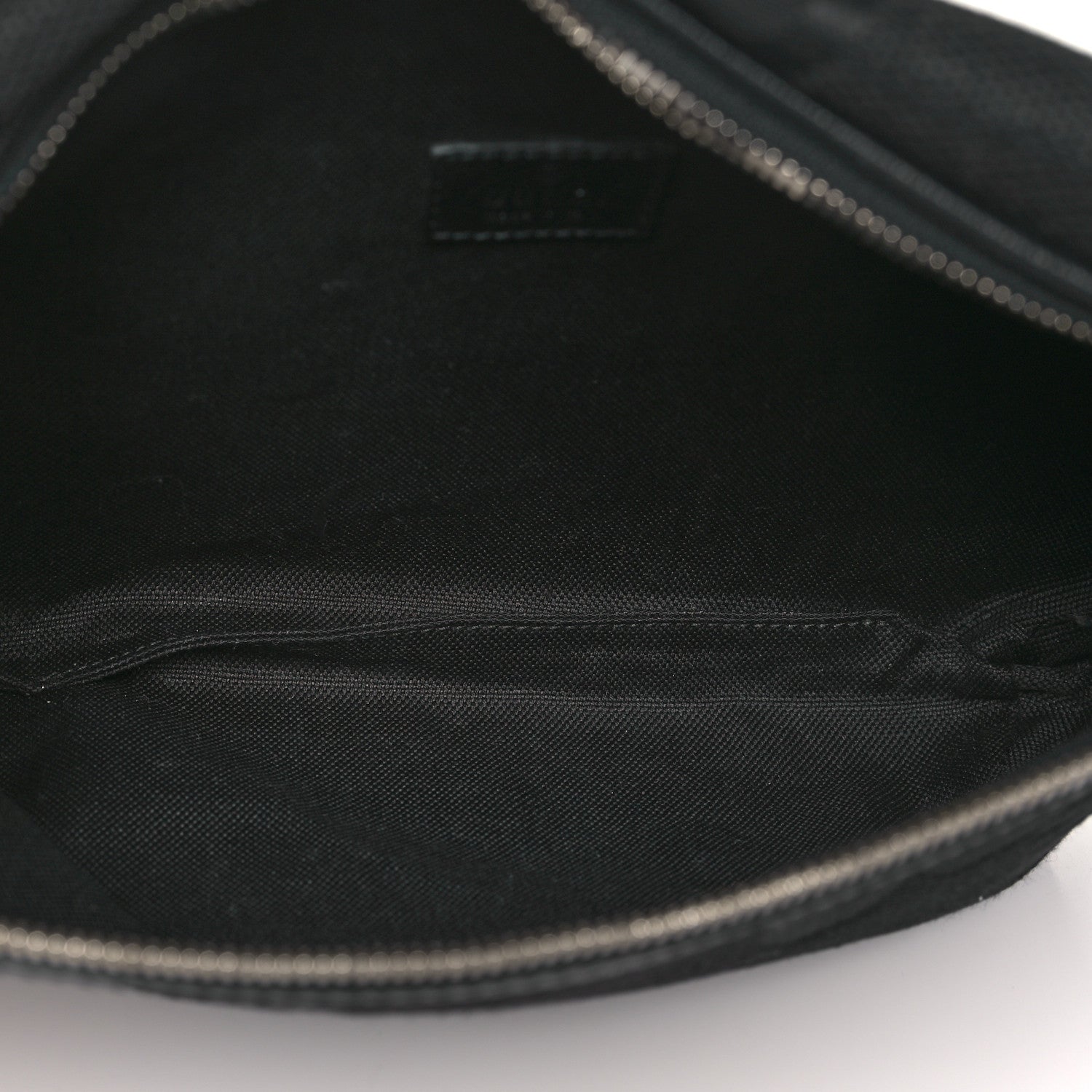 Gucci Monogram Jumbo GG Textured Dollar Calfskin Web Belt Bag Black 5 of 9