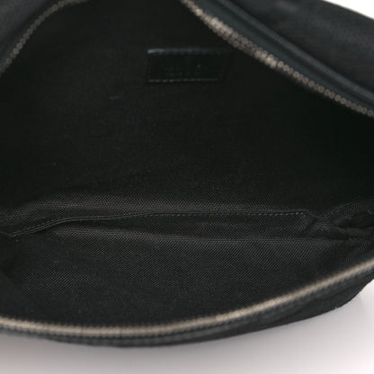Gucci Monogram Jumbo GG Textured Dollar Calfskin Web Belt Bag Black 5 of 9