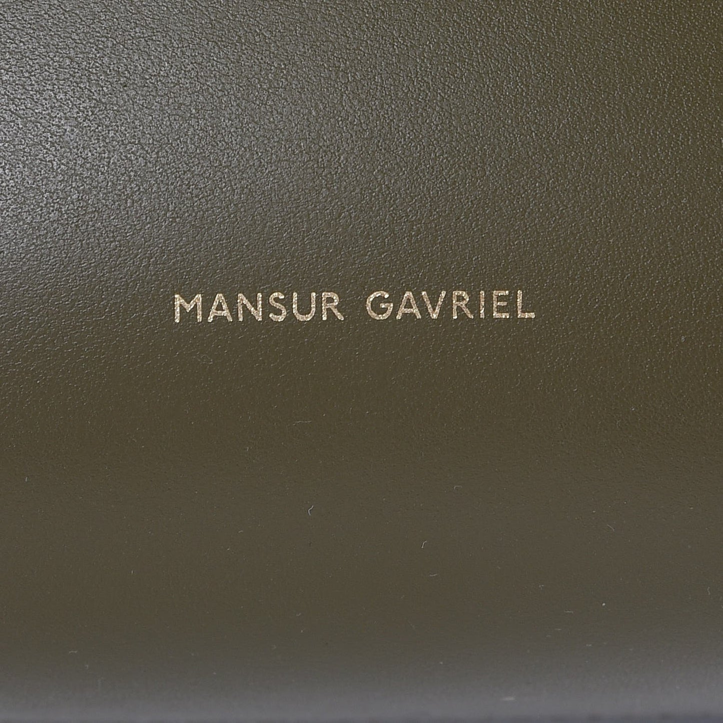 Calfskin Mini Bucket Bag Olive