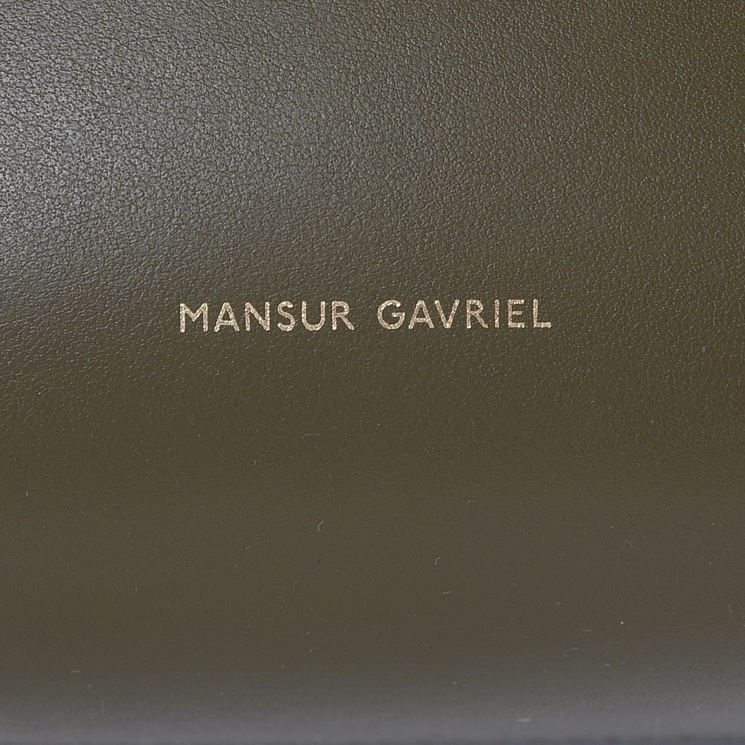 Mansur Gavriel Calfskin Mini Bucket Bag Olive 7 of 7