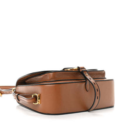 Miu Miu Goatskin Madras Dahlia Satchel Brandy 3 of 10