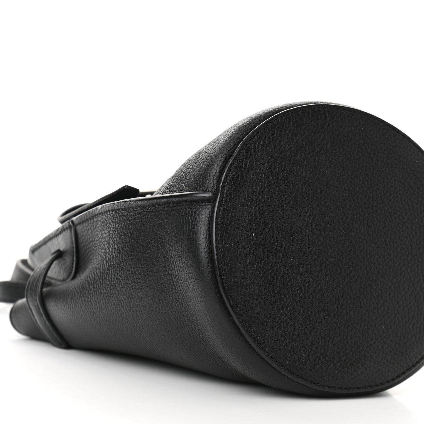 Supple Grained Calfskin Nano Big Bag Bucket Black