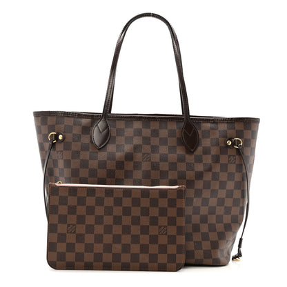 Louis Vuitton Damier Ebene Neo Neverfull MM Rose Ballerine 3 of 19