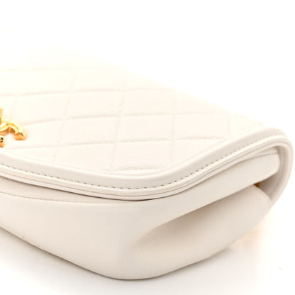 Chanel Calfskin Quilted Small Underline Flap White 9 of 12