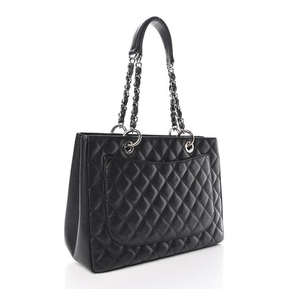 Chanel Caviar Quilted Grand Shopping Tote GST Black 3 of 12