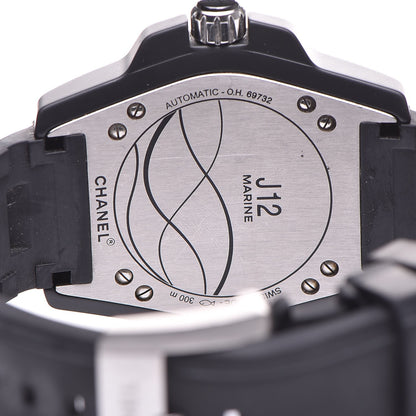 Chanel Stainless Steel Ceramic Rubber 41mm J12 Marine Automatic Watch Black 5 of 10