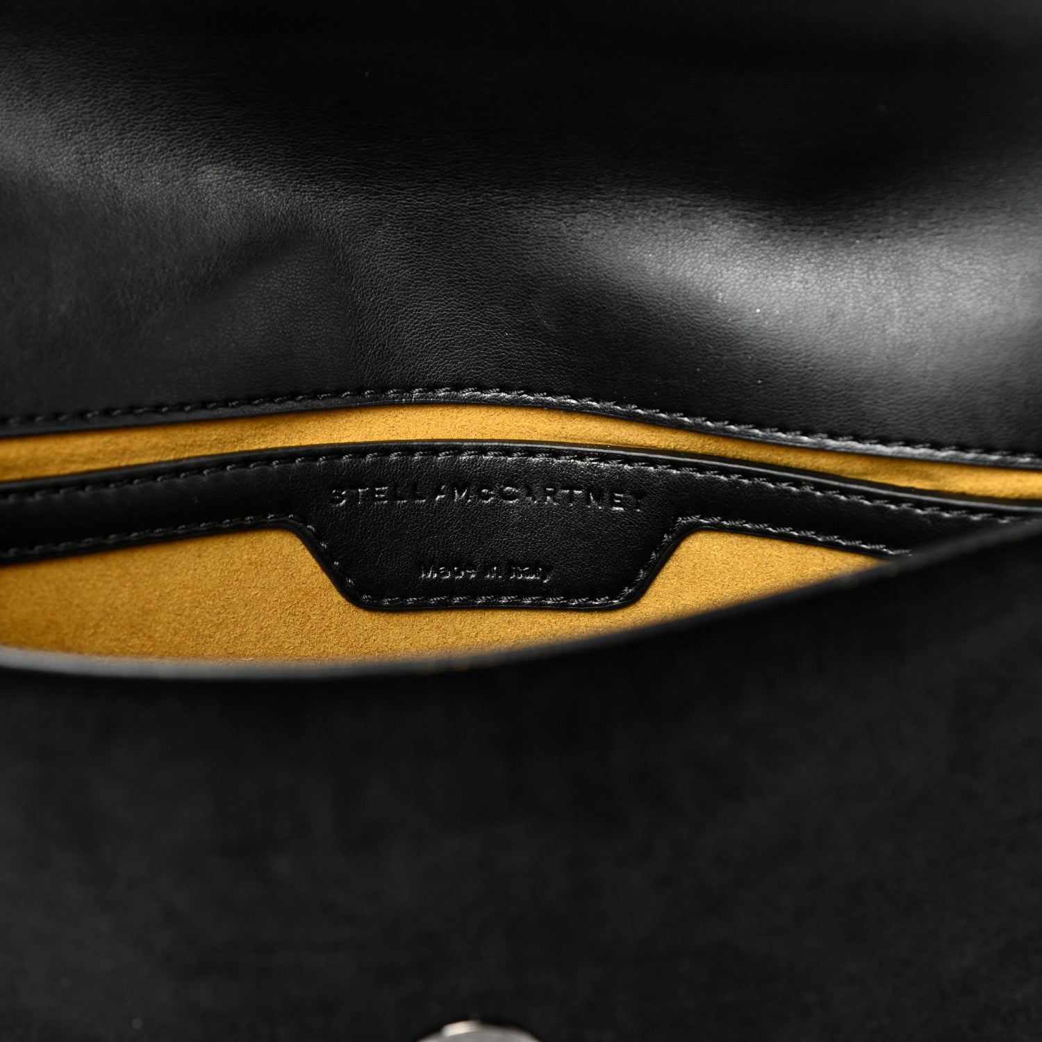 Stella McCartney Velvet Effect Falabella Shoulder Bag Black 6 of 10