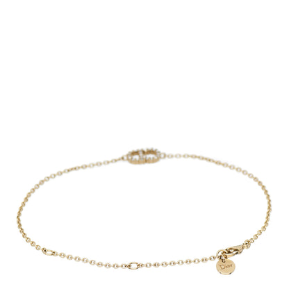 Christian Dior Metal Crystal Clair D Lune Bracelet Gold 2 of 3