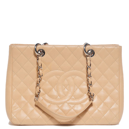 Chanel Caviar Quilted Grand Shopping Tote GST Beige Clair 1 of 7