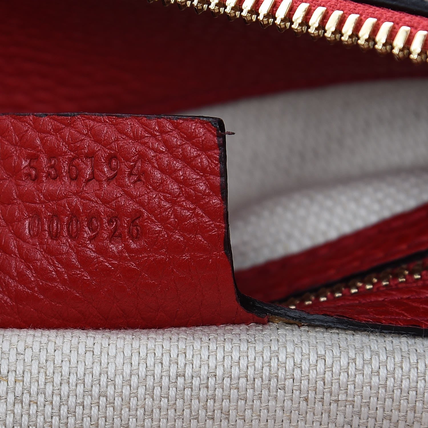 Gucci Pebbled Calfskin Large Soho Hobo Tabasco Red 7 of 7