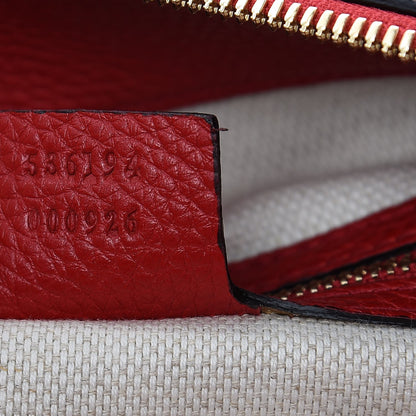 Gucci Pebbled Calfskin Large Soho Hobo Tabasco Red 7 of 7
