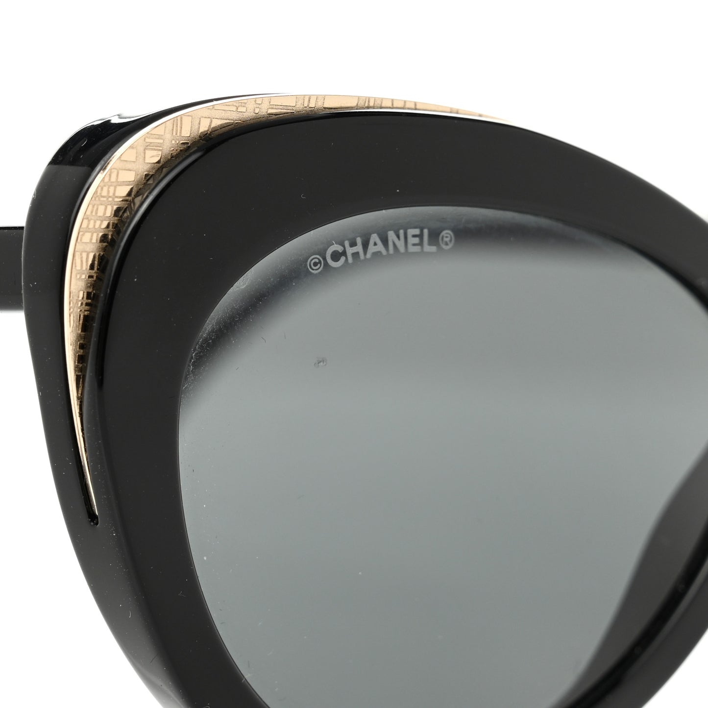 Acetate Cat Eye CC Sunglasses 5432 Black