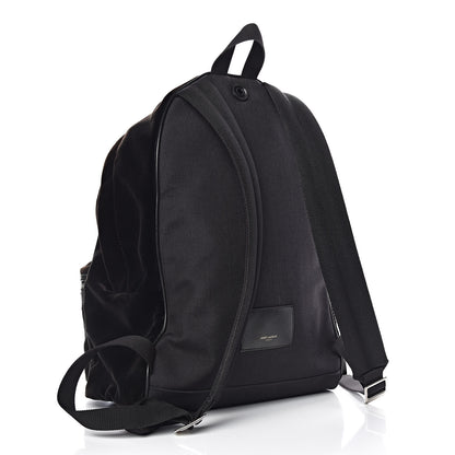 Saint Laurent Velvet City Backpack Black 3 of 13