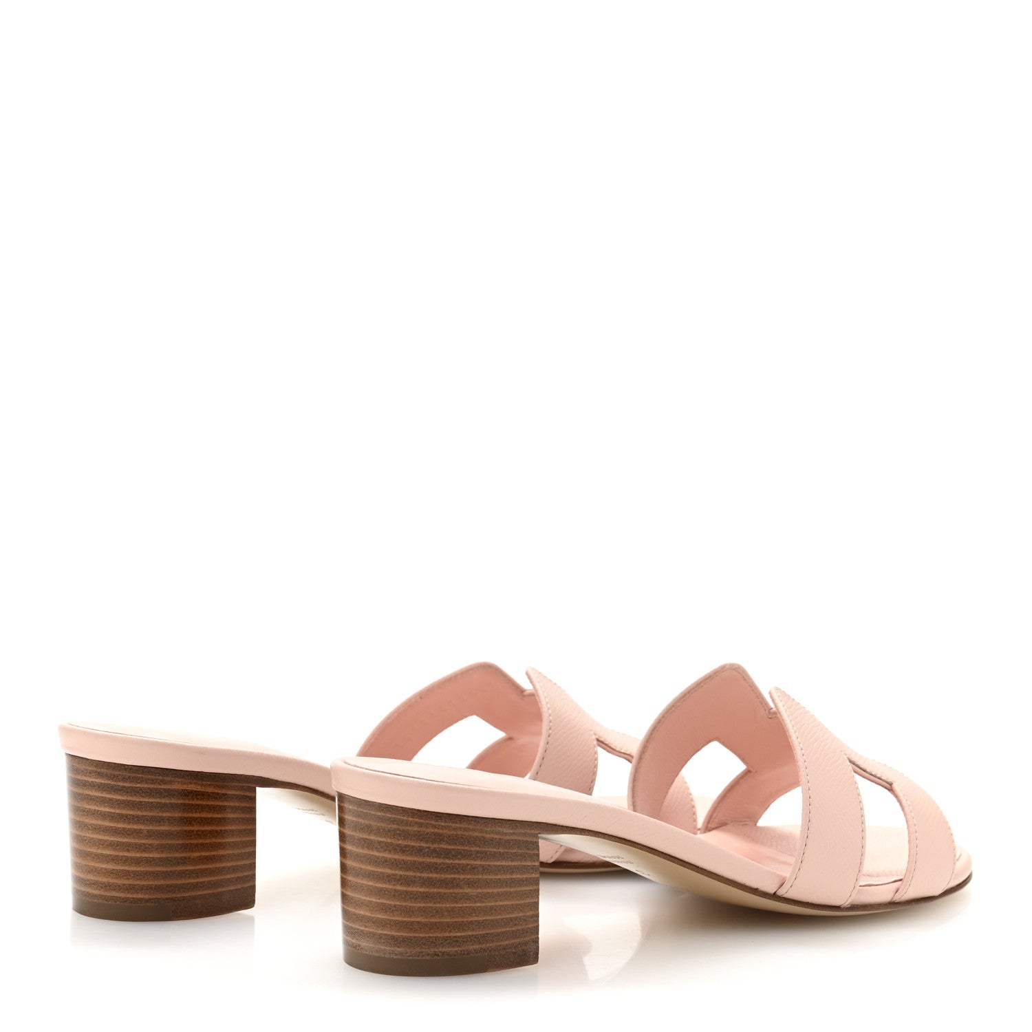 Hermes Epsom Oasis Sandals 37.5 Rose Aube 5 of 10