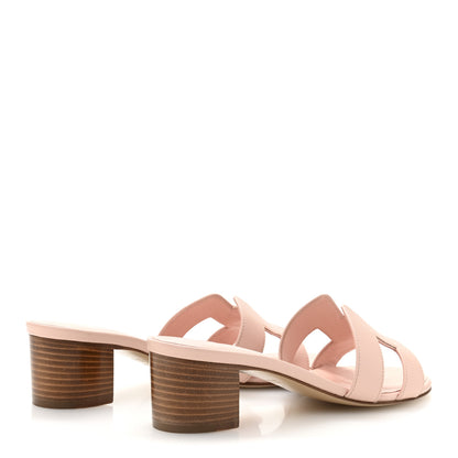Hermes Epsom Oasis Sandals 37.5 Rose Aube 5 of 10
