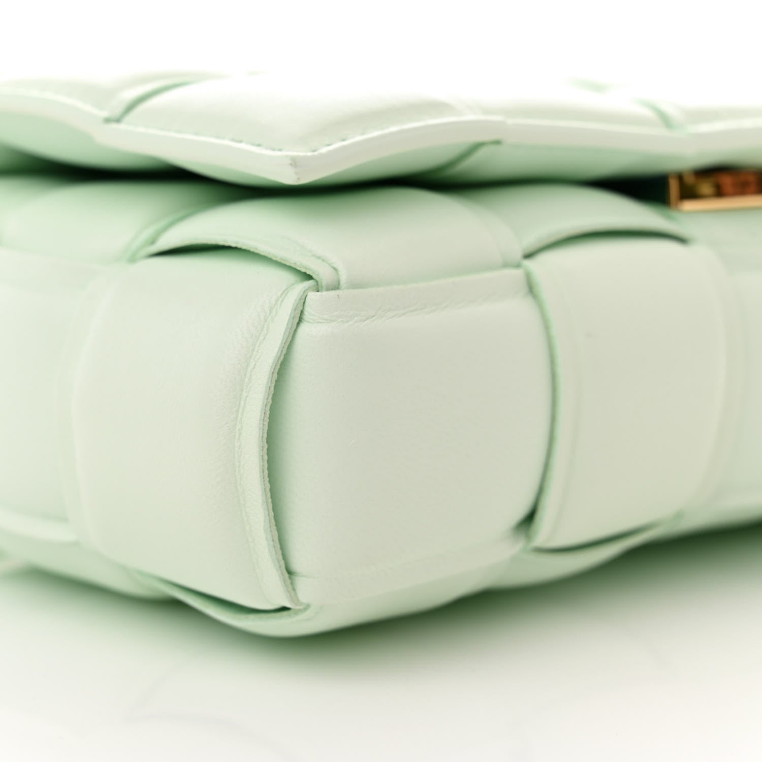 Bottega Veneta Nappa Maxi Intreccio Small Padded Cassette Crossbody Bag Glacier 8 of 9