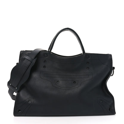 Balenciaga Veau Soyeux Perforated Blackout Hardware City Black 1 of 11