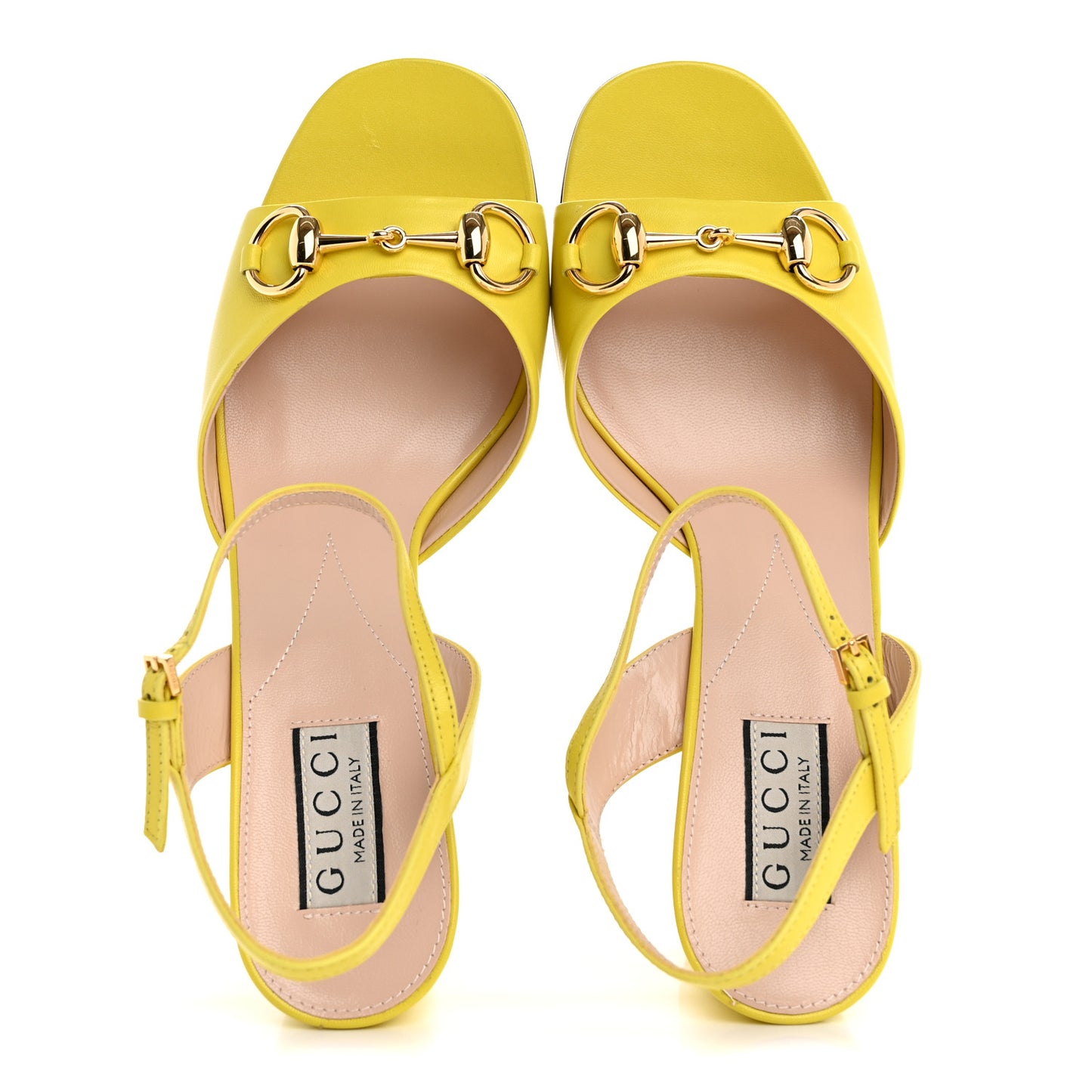 Malaga Kid Horsebit Lady 75mm Sandals 38.5 Acid Lime