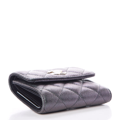 Chanel Iridescent Caviar Quilted Wallet Black 4 of 9