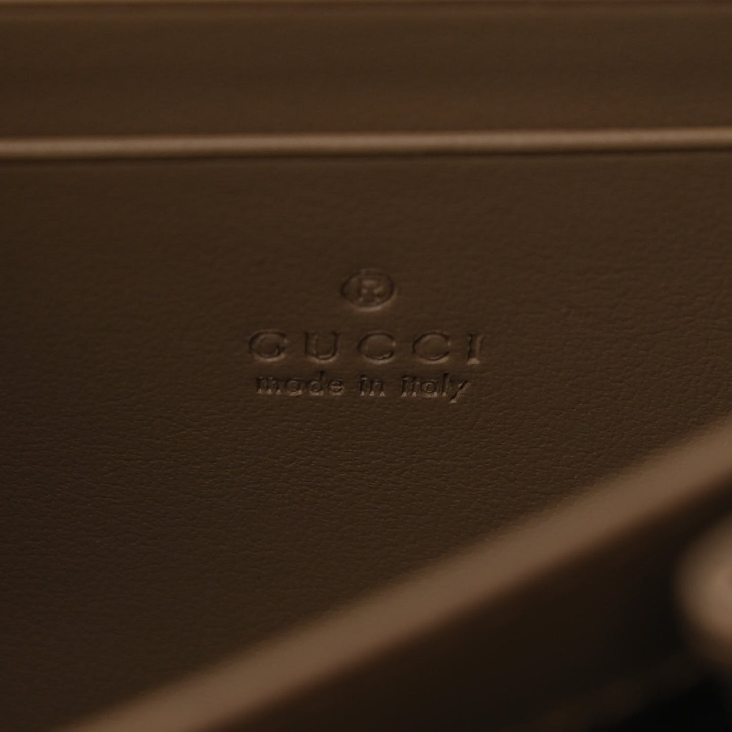 GG Supreme Monogram Mini Dionysus Chain Wallet Beige Taupe