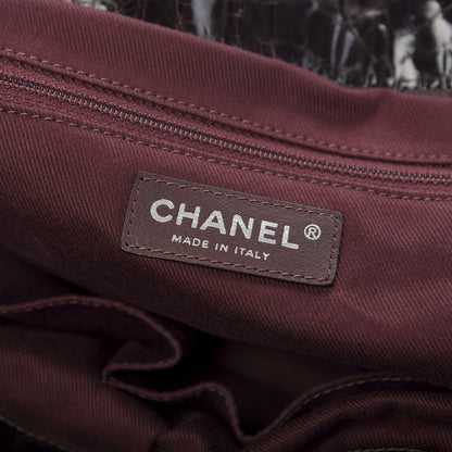Chanel Iridescent Calfskin Quilted Large In The Mix Tote Dark Brown 8 of 12