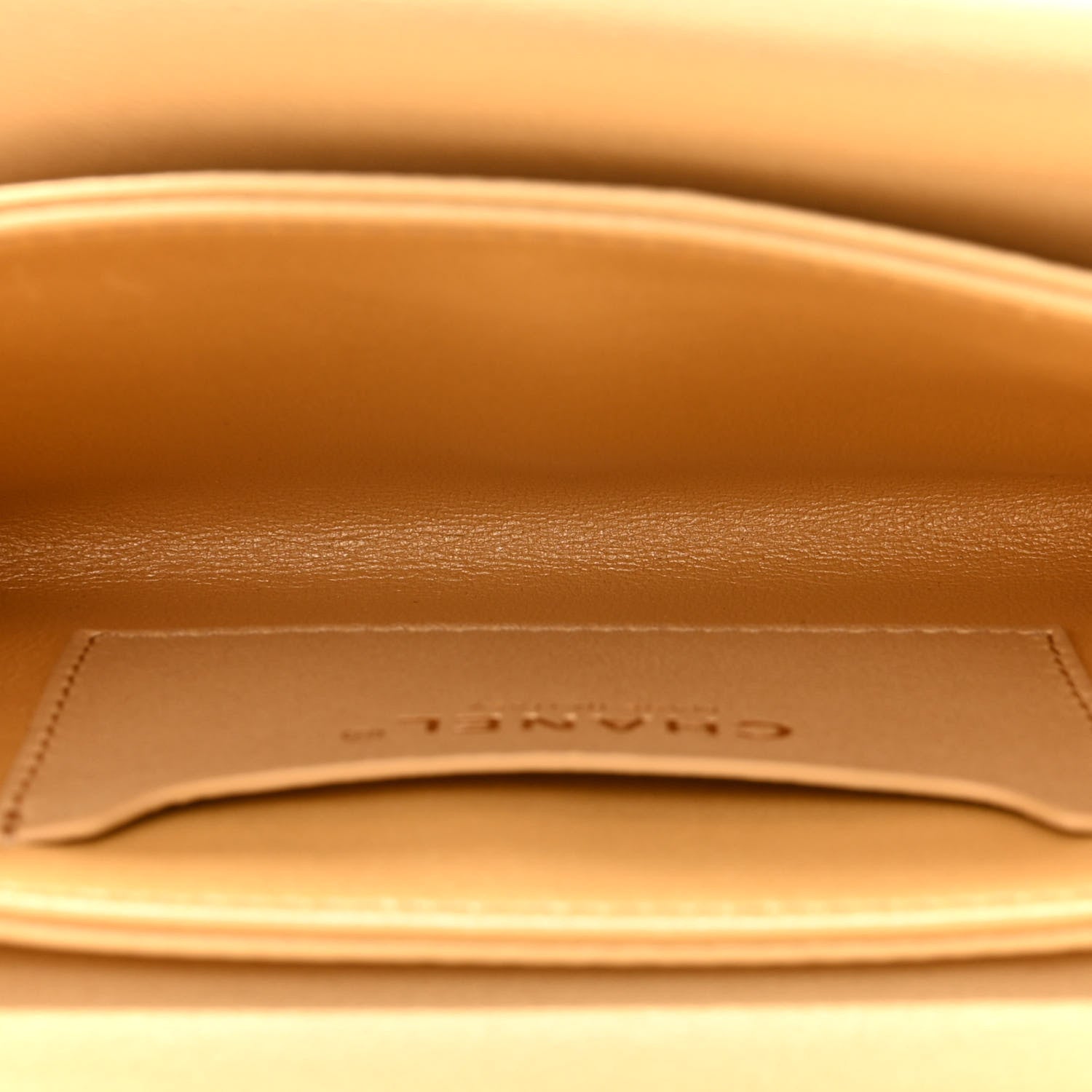 Chanel Metallic Lambskin Quilted Mini Top Handle Flap Gold 5 of 14
