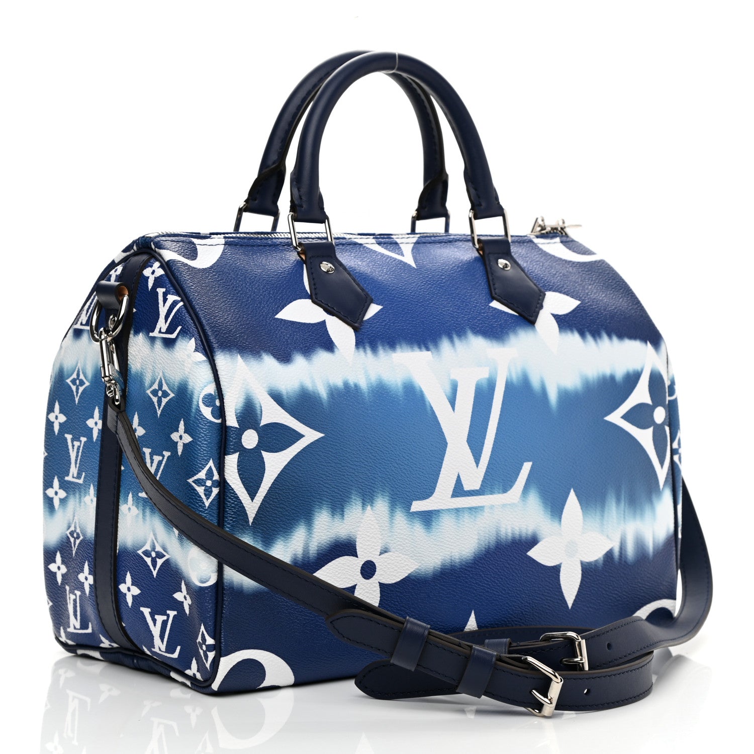 Louis Vuitton Monogram Escale Speedy Bandouliere 30 Blue 3 of 11