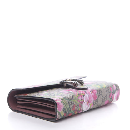 Gucci GG Supreme Monogram Blooms Mini Dionysus Chain Wallet Beige Multicolor Dry Rose 4 of 11