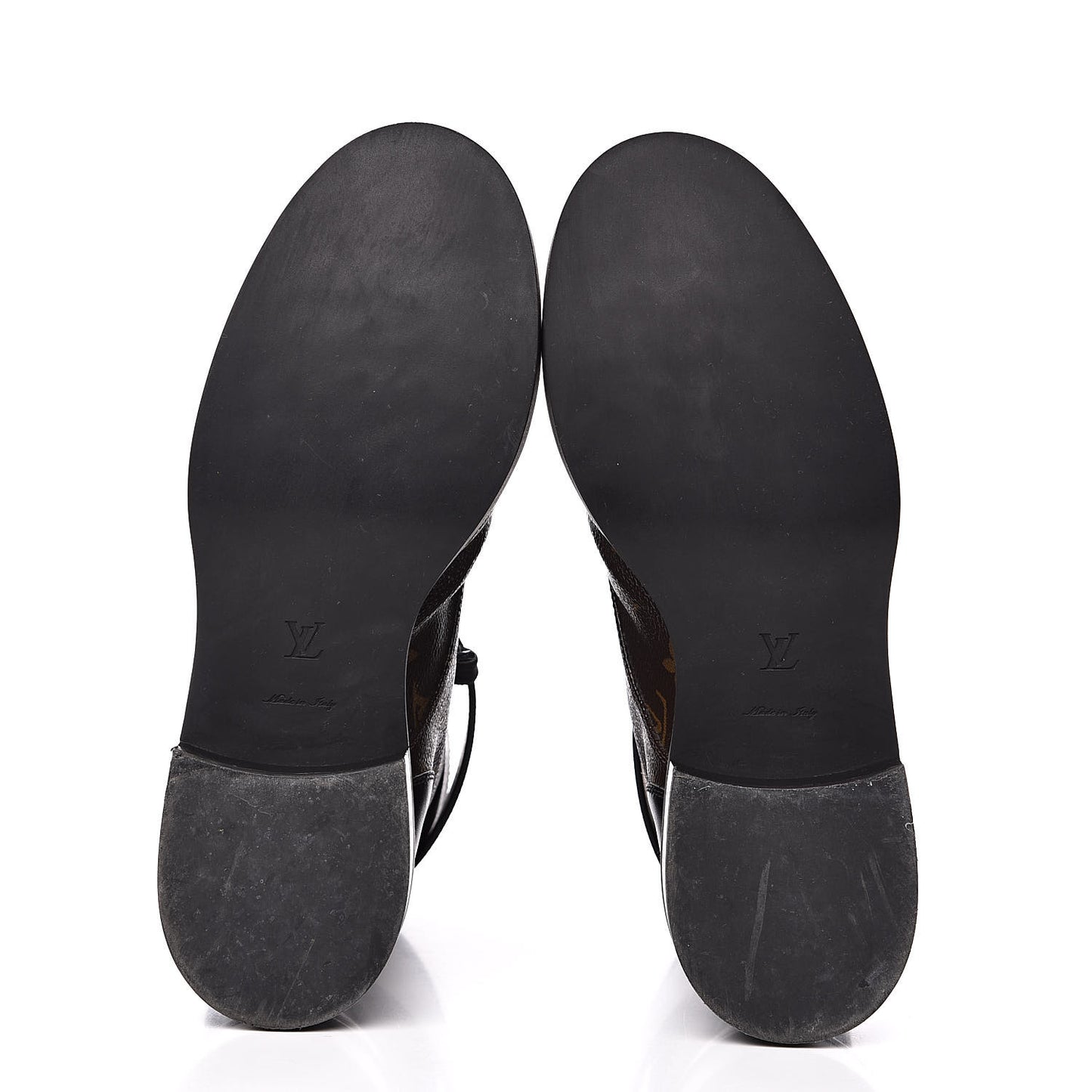Calfskin Monogram Wonderland Flat Ranger Boots 39 Black