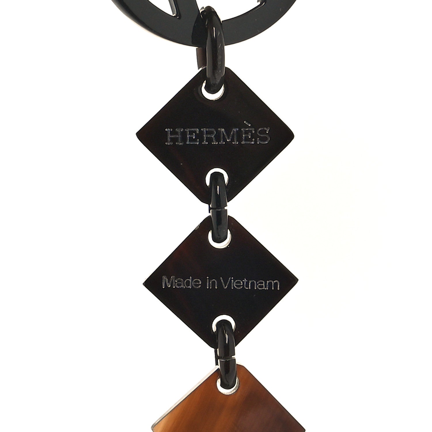 Hermes Buffalo Horn Lacquer Lena Necklace Multicolor 4 of 4