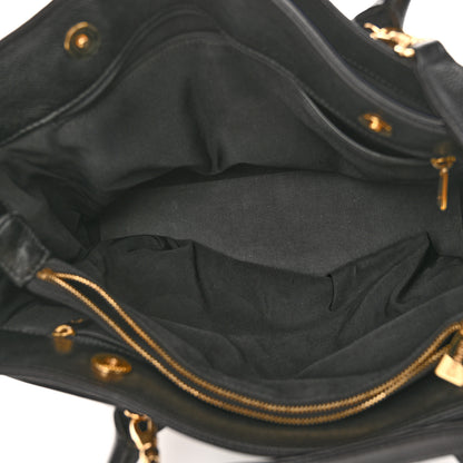 Chanel Calfskin Cerf Executive Shopper Tote Black 5 of 12
