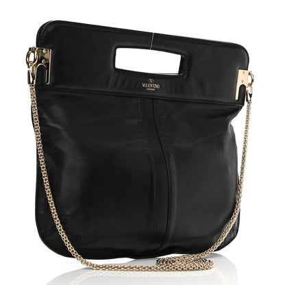Valentino Garavani Nappa Va Va Voom Fold Over Chain Clutch Black 3 of 10